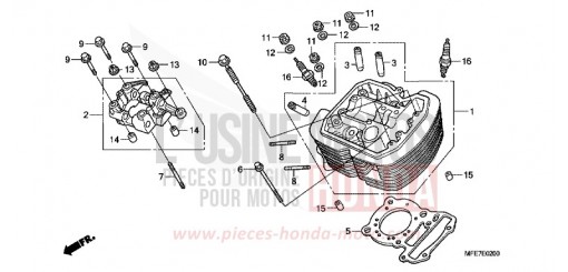 V. ZYLINDERKOPF VT750C2SA de 2010